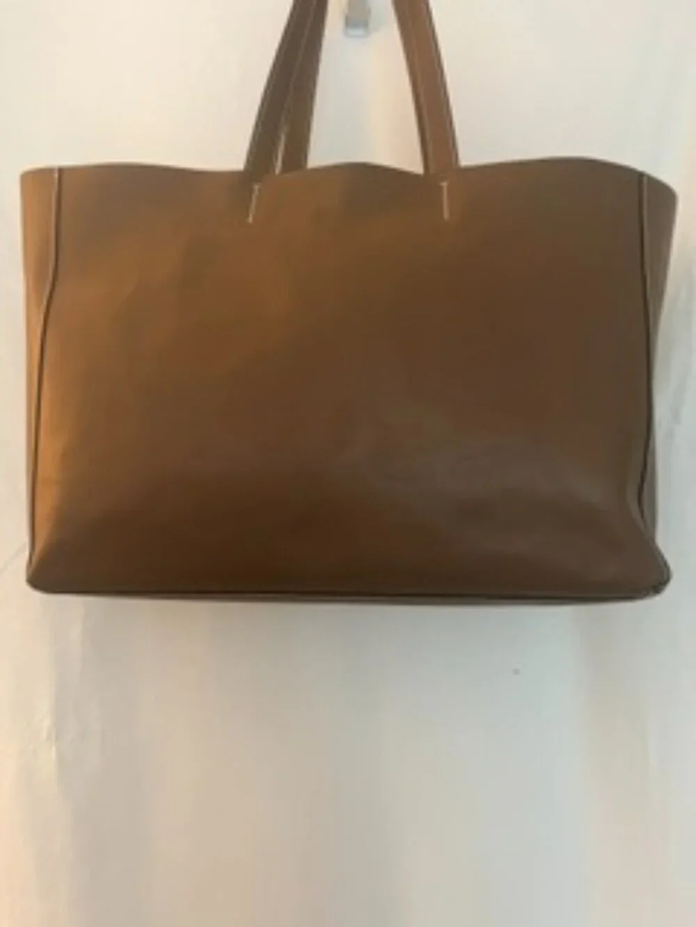 Alberta Di Canio Italian Leather Tan Tote Bag 19x12